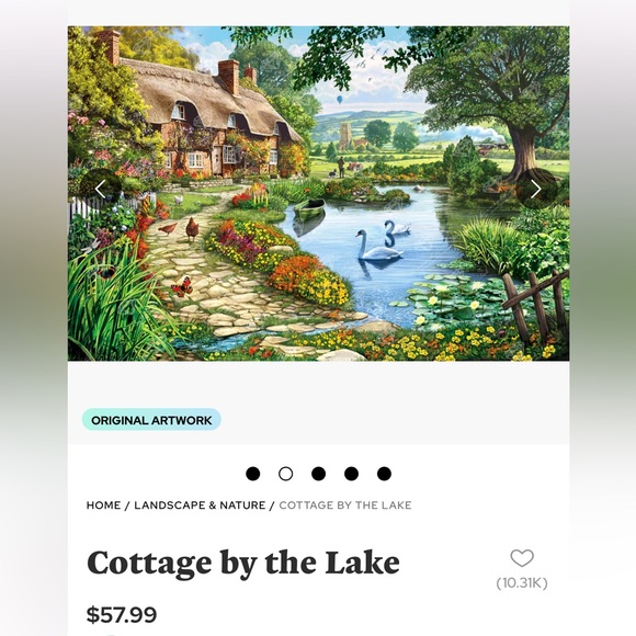 Diamond Art Club Cottage by the Lake - Picture 1 of 5